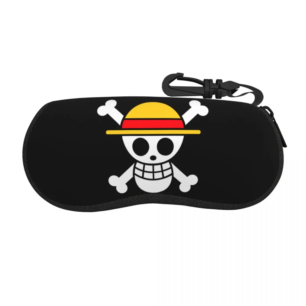 

Custom One Piece Team Luffy Glasses Case Portable Straw Hat Pirates Skull Shell Eyeglasses Case Sunglasses Box