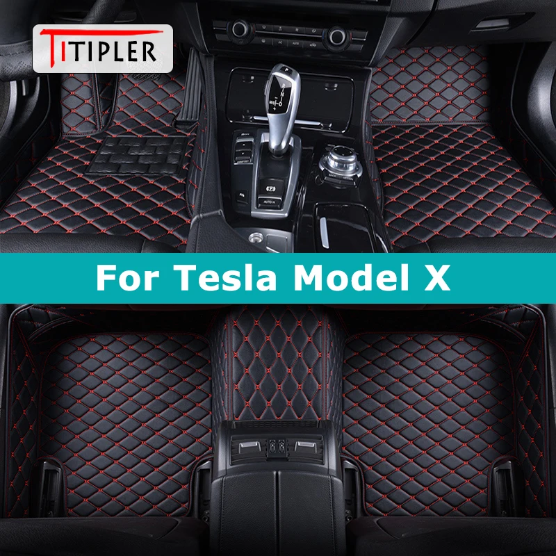 

TITIPLER изготовленные на заказ автомобильные коврики для Tesla Model X, автомобильные ковры, аксессуары для ног