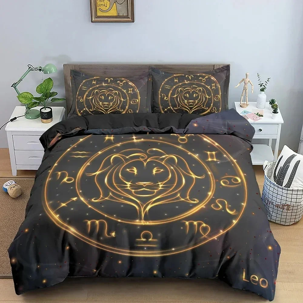 Psychedelic Duvet Cover Constellation Bedding Set For Bedroom Astrological Comforter Quilt Covers USEUAU Single Double