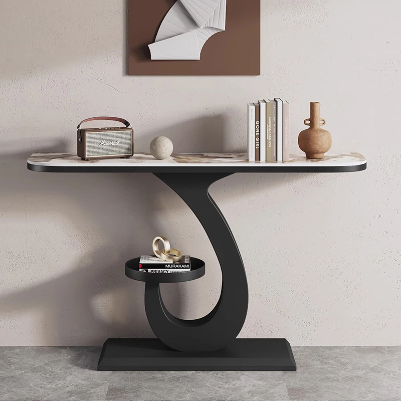 طاولات كونسول فاخرة بتصميم درج حديث ومداخل زخرفية لتخزين الطاولة وأثاث غرفة المعيشة