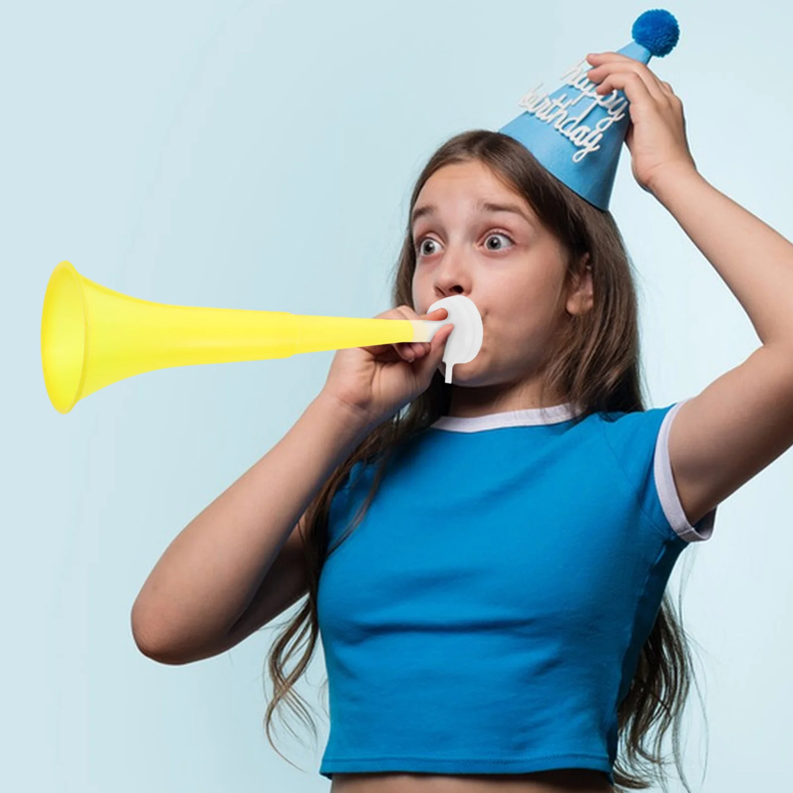 

12Pcs Collapsible Stadium Horn Loud Sound Soccer Noisemakers Portable Plastic Cheering Trumpets for Sporting Events School Party