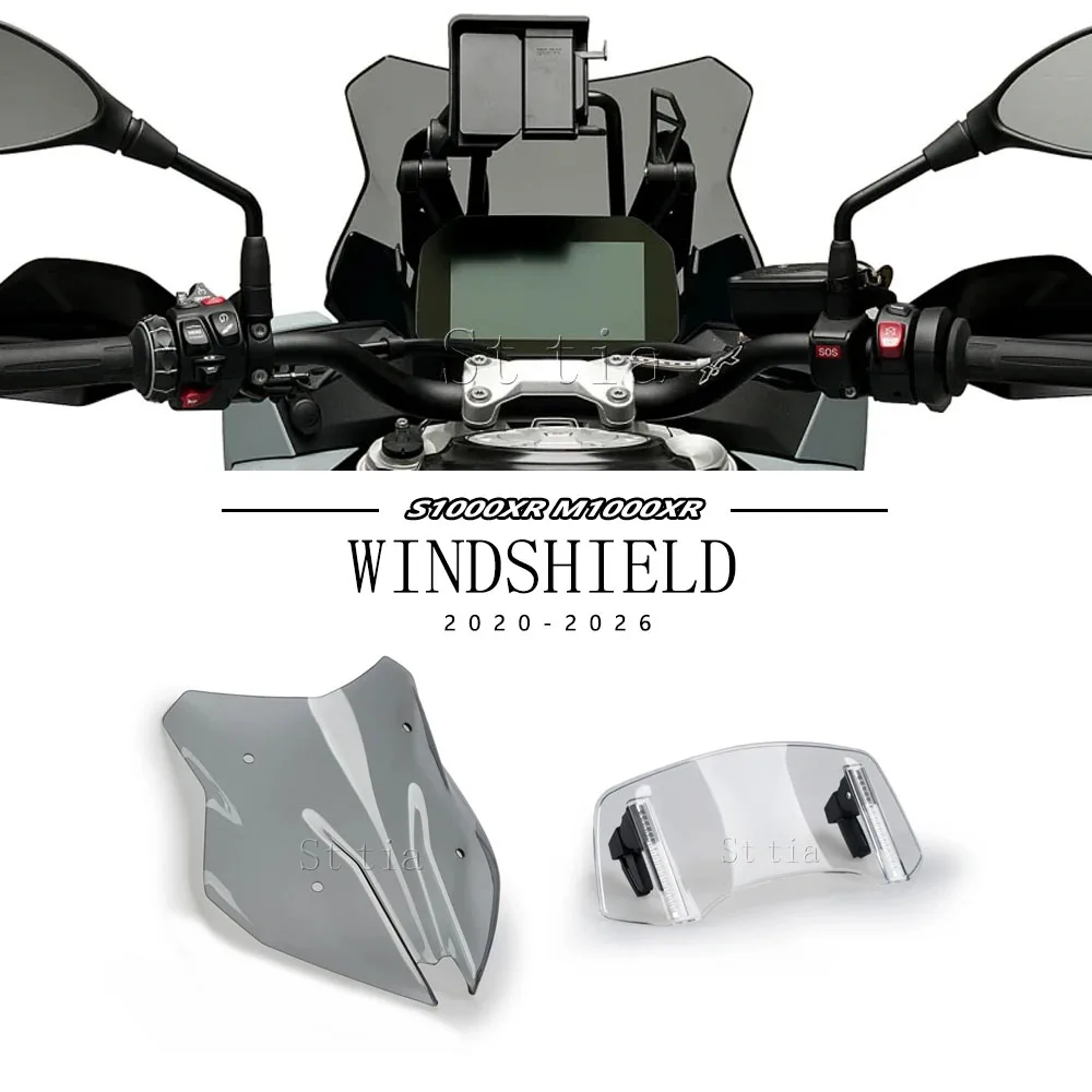 For BMW S1000XR S1000 XR S 1000XR 2020-2026 Thicken Large Windshield Windscreen Wind Deflectors M1000XR M1000 XR 2020-