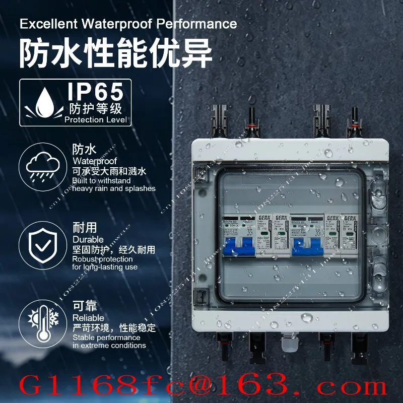 Photovoltaic DC Switch Distribution Box Solar Photovoltaic Bus Box 2 in 2 Out 1000V500V Bus Box Parts