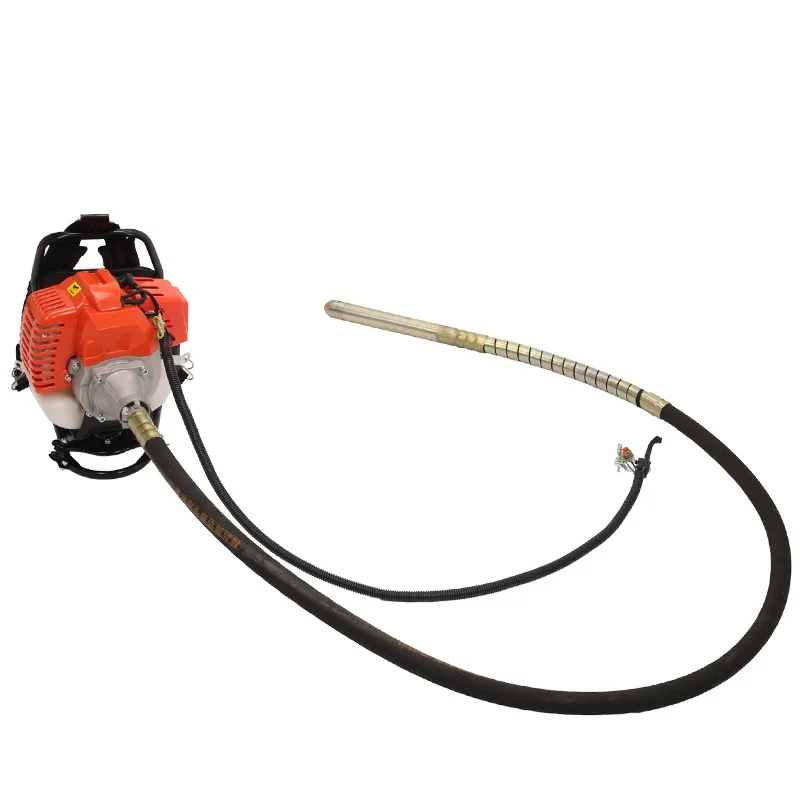 2025 Venta caliente Mingzhuo motor de gasolina de cuatro tiempos pequeño vibrador de hormigón montado en el hombro vibrador de ingeniería de construcción