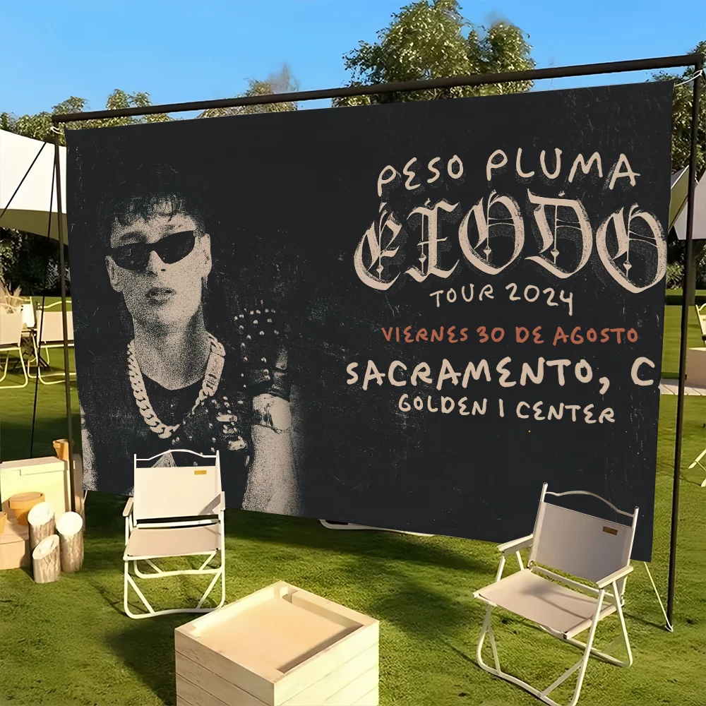 P-Peso P-Pluma Singer Exodo flag For Picnic Party Art Home Decoration Outdoor Camping Banner