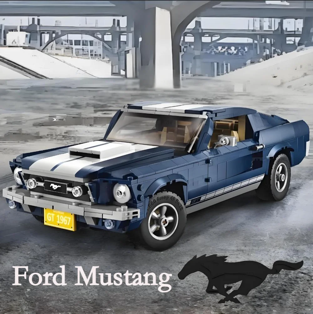 New 21047 Ford Mustangs Sports Racing Car Model Compatible With 10265 Building Blocks Bricks DIY Toys For Boys Gifts