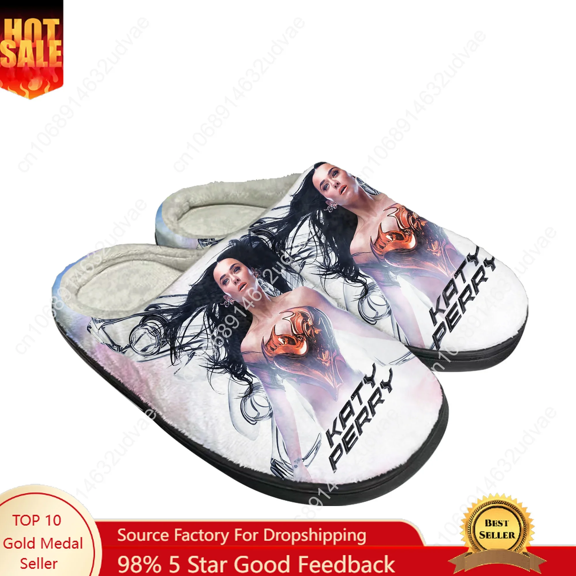 Katy Perry Cotton Slippers High Quality Mens Womens Youth Boy Girl Plush Bedroom Keep Warm Shoes Customized Thermal Slipper