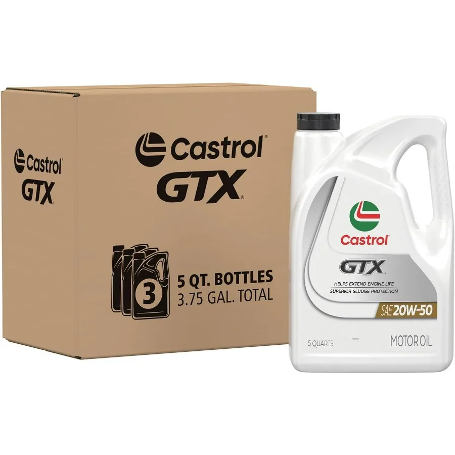 

Обычное моторное масло GTX 20W50, 5 литров, упаковка из 3 шт.