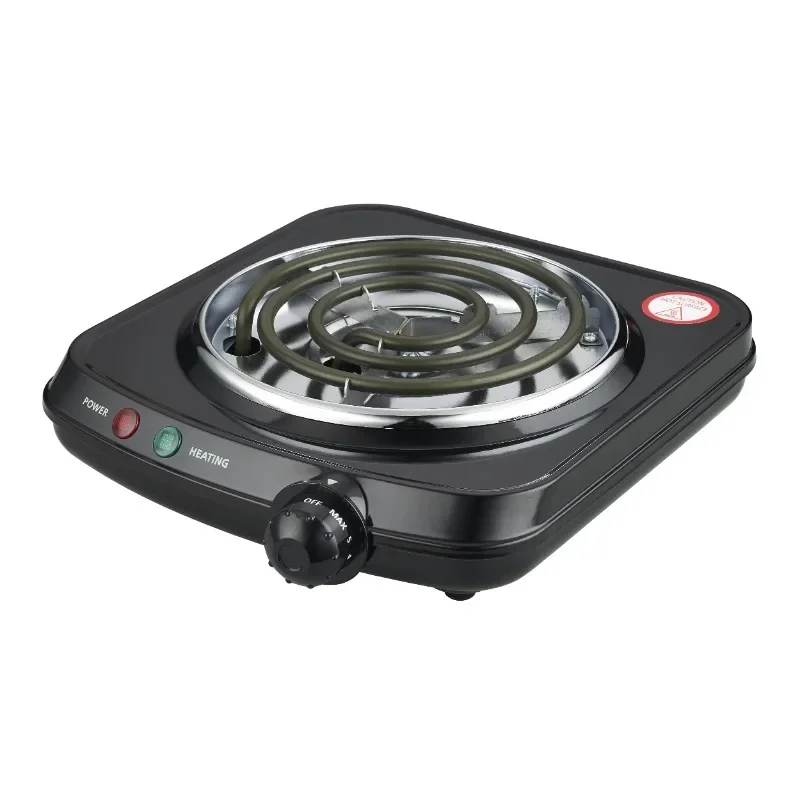 

Tool.NEW Portable Single Burner and Hot Plate, Temperature Control, Indicator Light, Easy to Clean, Black, 120V~ 1100W