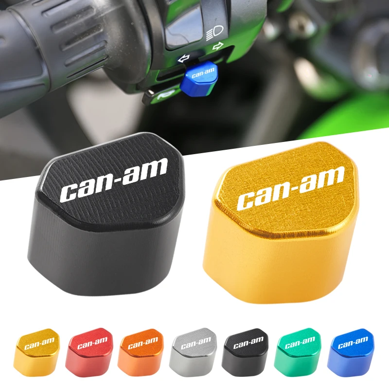 Para Bombardier Can-Am Can Am accesorios CNC aluminio motocicleta botón interruptor de señal de giro tapa de llave