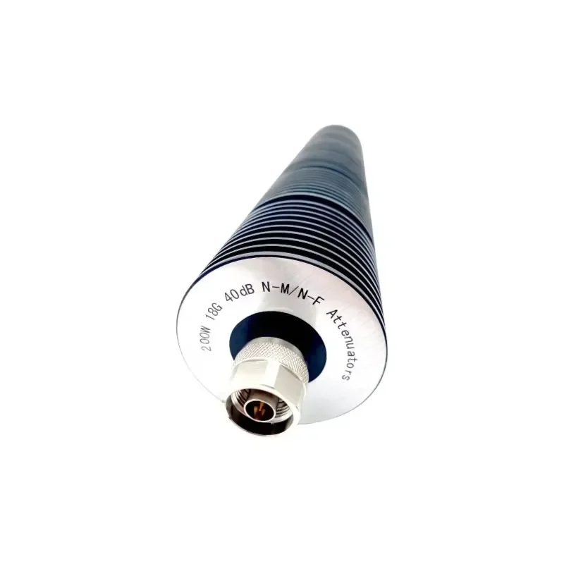 RF Coaxial Fixed Attenuator DC to 18GHz 200W 40dB High Power Precision Signal Reduction for Radio Frequency Applications