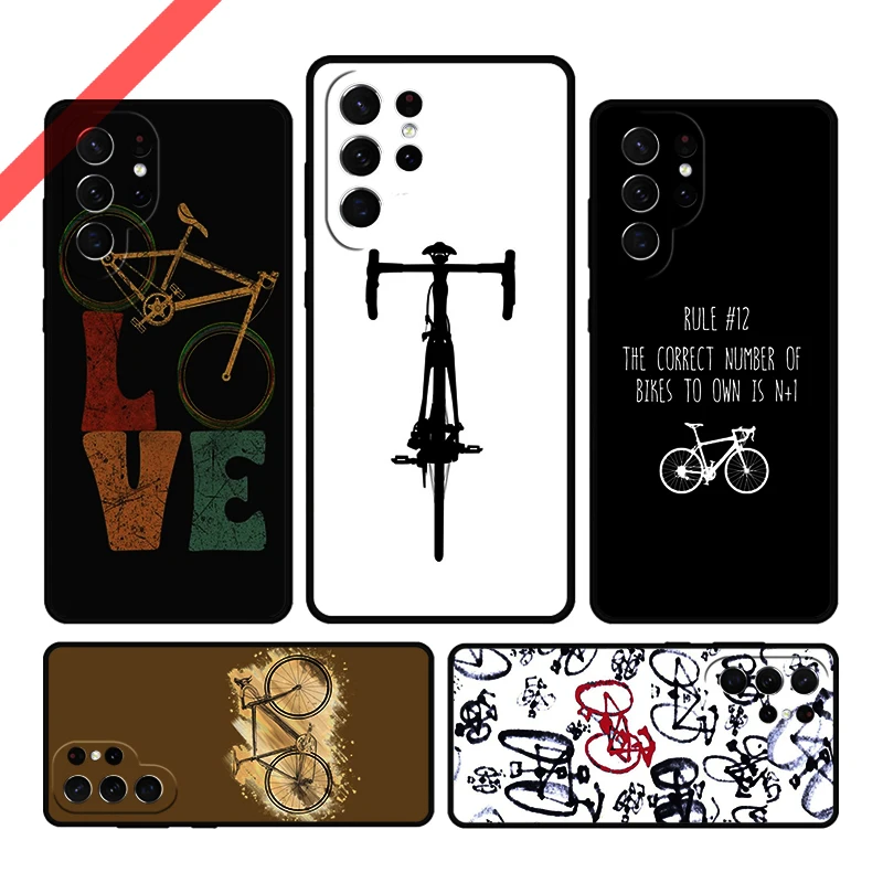 Bike Cycling Phone Case For Samsung Galaxy S20 FE S21 S10 S23 Plus S24 S22 Ultra Coque Note20 Note10 S9 S8 Cover Capa