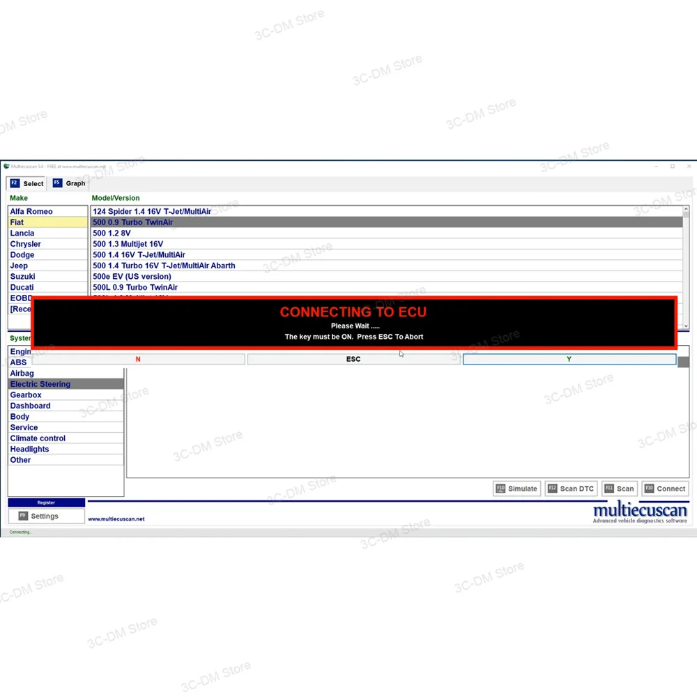 2024 Auto Repair Software Multiecuscan V4.9/4.8/4.7 For Fiat/Chrysler/Dodge/Jeep/Suzuki Scanner For ELM327 OBDII Diagnostic Tool