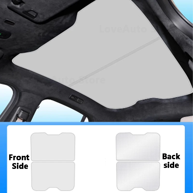 

For NIO EC7 2023 2024 2025 Car Ice Crystal Sunroof Shade Curtain Heat Shield Car Roof Sunscreen Decoration Accessories