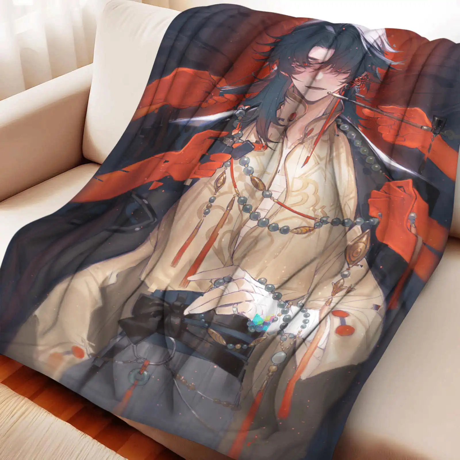 blade(honkai star rail)High definition straight flannel blanket is particularly good for keeping warm in cold seasons