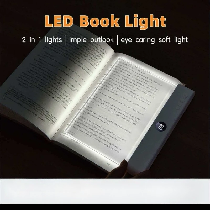 USB Rechargeable LED Reading Light Portable Eye Protection Desk Lamp Student Bedside Night Light