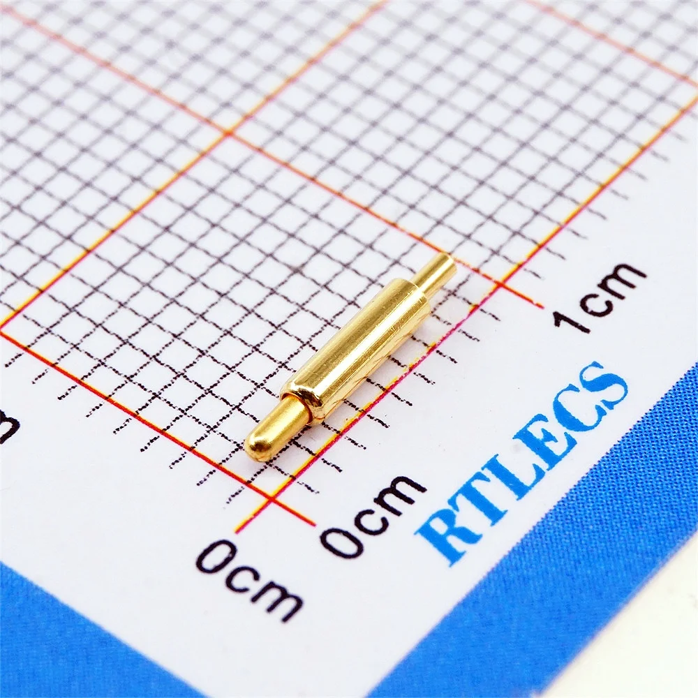 5/20/50 Stück Pogo-Pin-Stecker, Außendurchmesser 1,5, Batterie, federbelastet, DIP 5, 5,5, 6, 7, 8, 9, 10, 11 mm, Durchgangslöcher, PCB-Testsonde, vergoldet – Detail 2