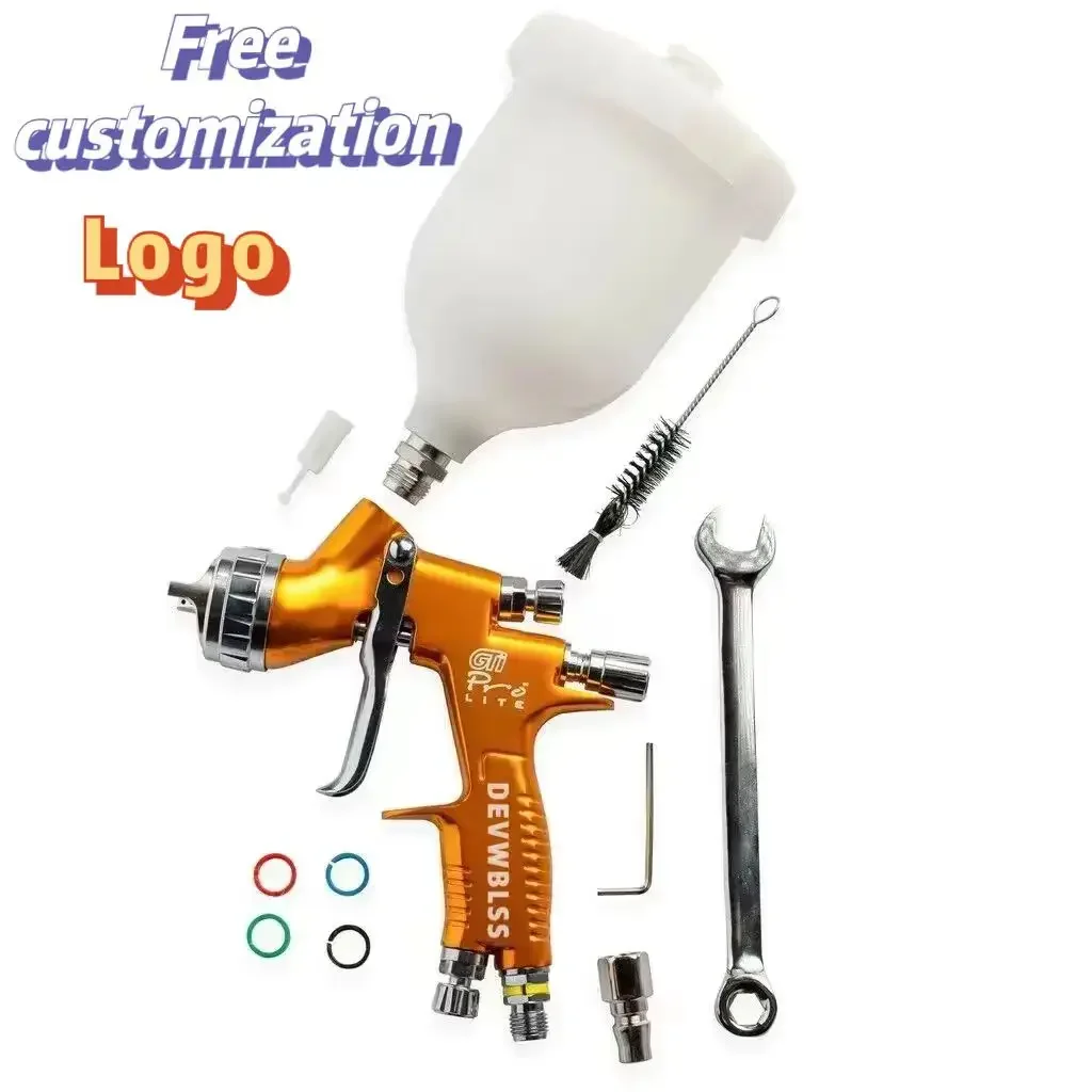 

Devwblss Gti Pro LITE TE20 Paint Gun Nozzle 1.3mm Gravity 600 ml Cup（Quick delivery）