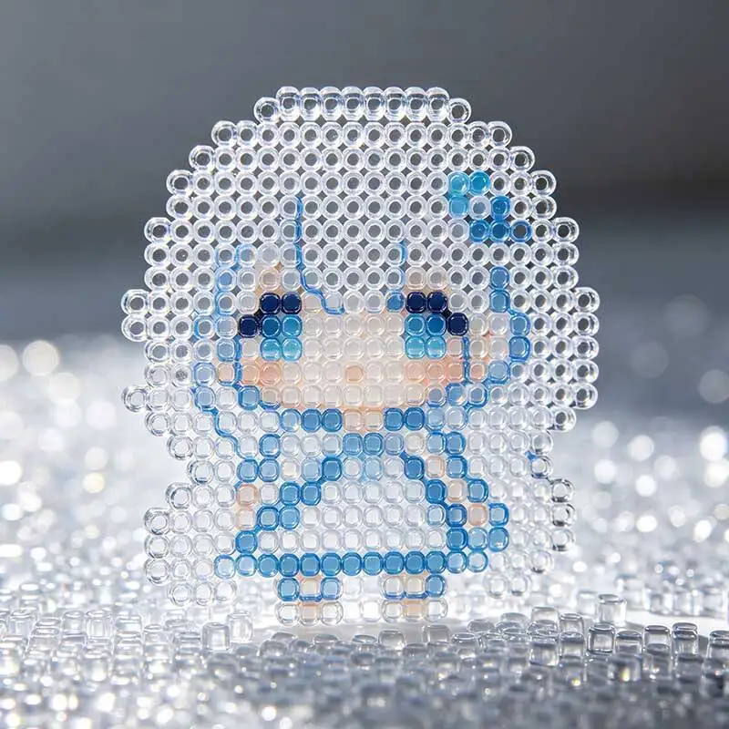 5mm 1000pcs Transparent Color Melting Beads Pixel Art Puzzle Iron Beads Diy 3D Handmade Gift Mini Fuse Beads