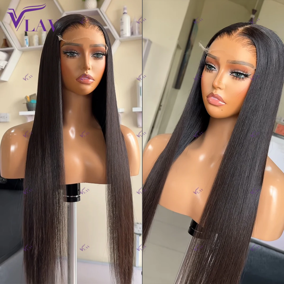 Silky Straight 360 HD Transparent Lace Human Hair Wigs Glueless Wigs Human Hair 13x4 HD Lace 100% Human Hair Quality Brazilian