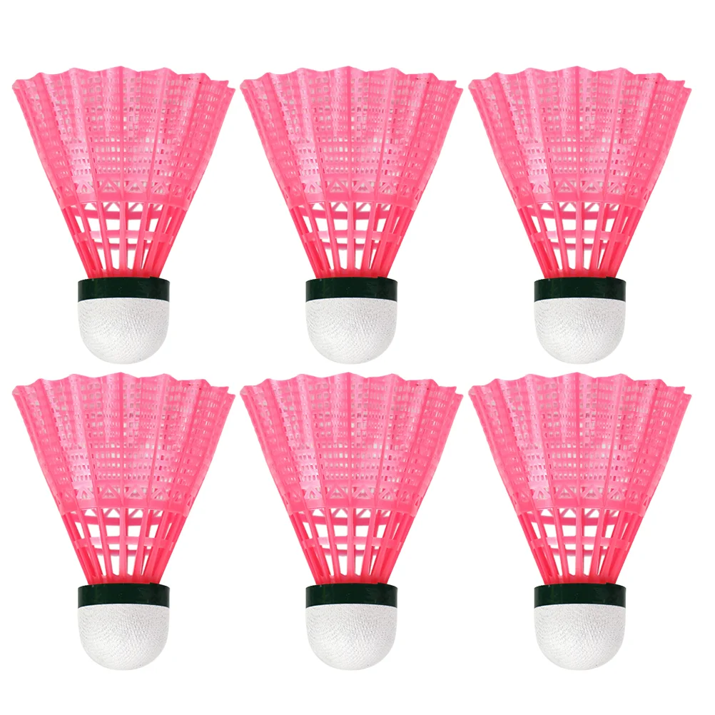 6 Pcs Shuttlecock for Badminton Playing Shuttlecocks Outdoor Nylon Ball School Child