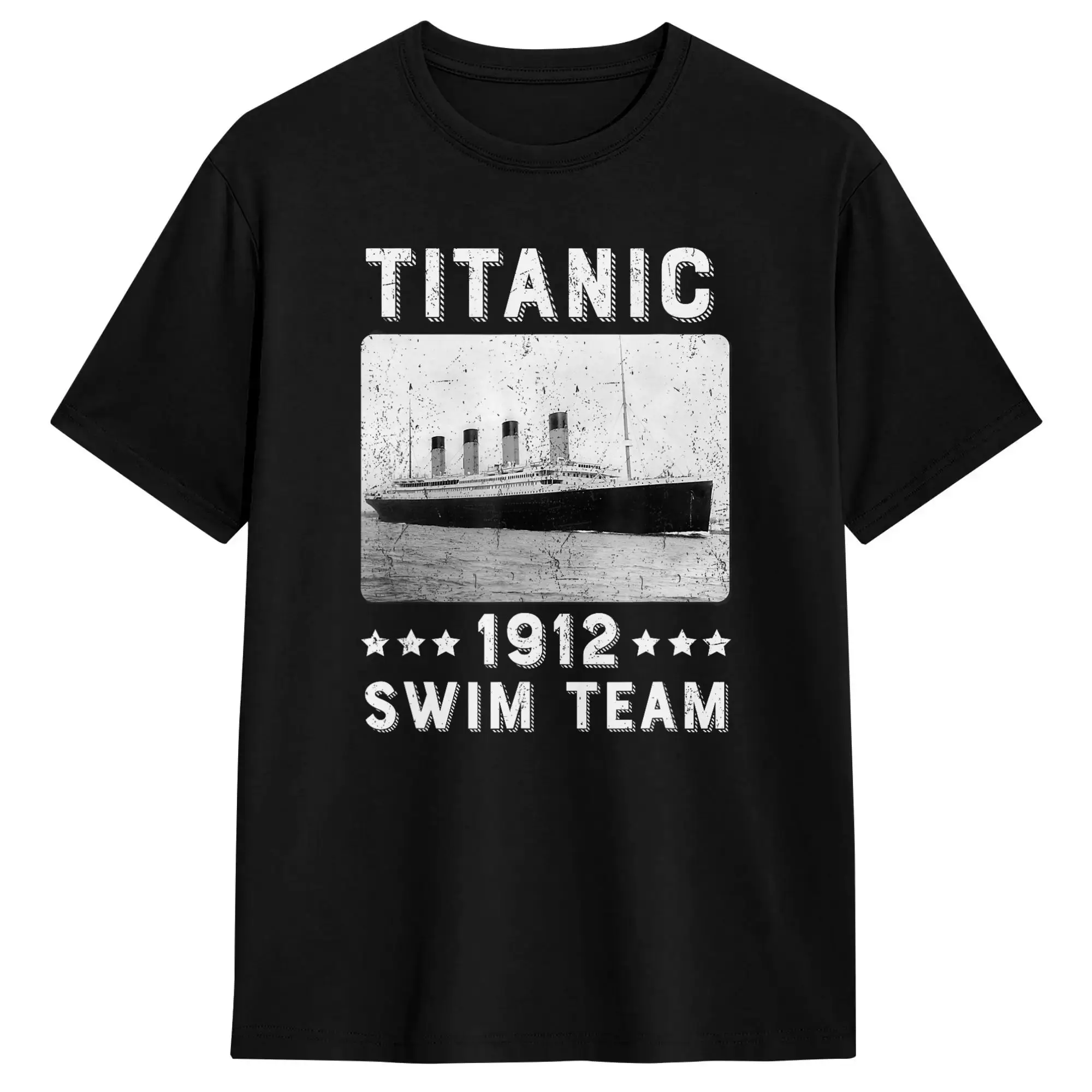 Titanic Swim Team Titanic Expert  T Shirt Summer  Vintage T Shirts 100 Cotton Harajuku Tee Shirt For Couple Casual Top Tees
