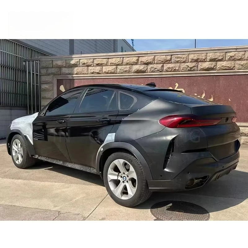 أحدث مجموعة تحويل المصد الأمامي الحاجز هود رئيس ضوء Bodykit ل X6 E71 ترقية إلى طقم الجسم G06 #6