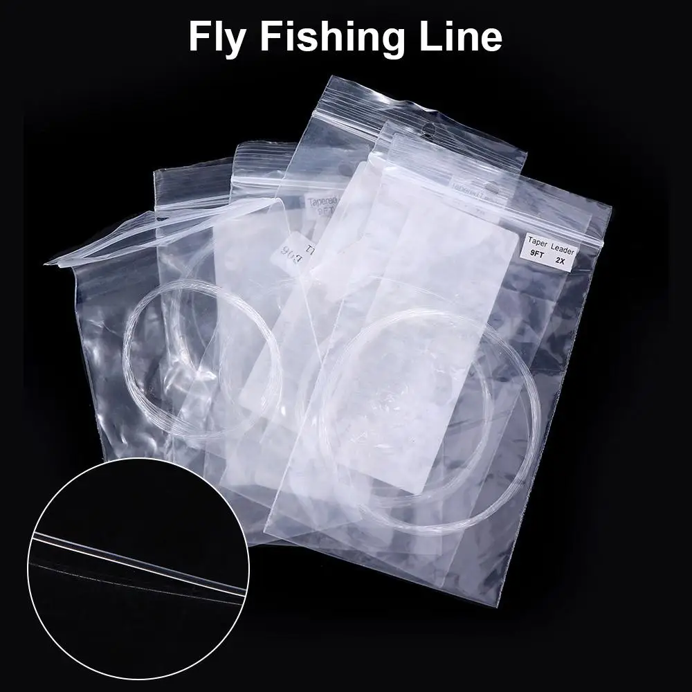 9Feet 1/2/3/4/5/6x Nylon Fishing Leashes Clear Tool Fly fishing line Fishing Lines Fly Fishing Cord Tapered Leader