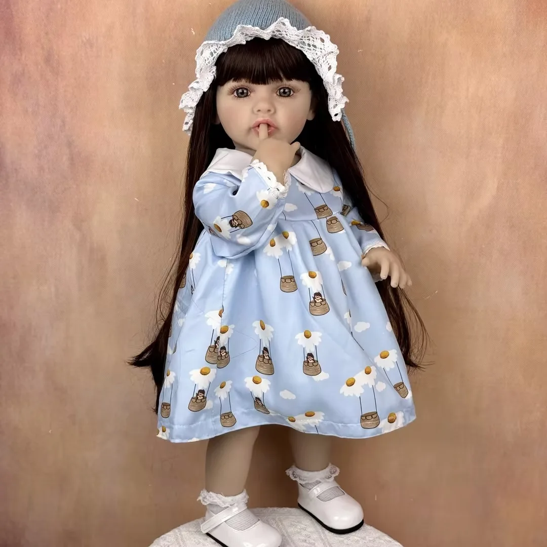 aonpeng-55cm-full-vinyl-body-reborn-baby-doll-long-hair-princess-toddler-doll-washable-bath-toy-perfect-birthday-gift-for-kid