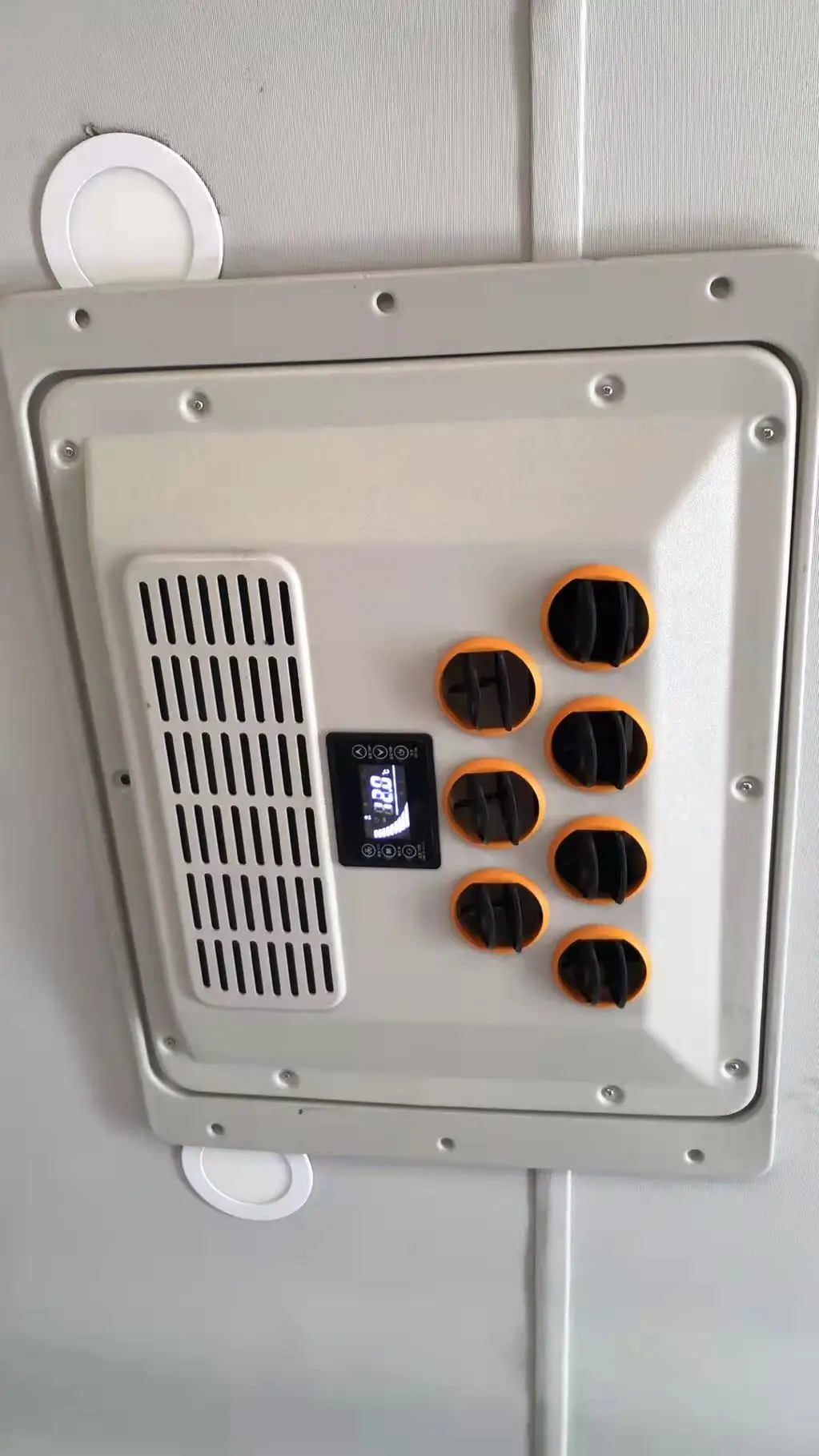 Rv Truck Cab 12v/24V DC Car Parking Cooler Rooftop Portable Air Conditioner For Campervan view 6
