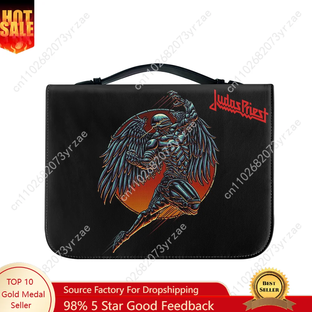Judas Priest Bible Bags Christian Gifts Personalized Patterns Bible Pack Waterproof Leather Bag High Quality Casual Custom Bags