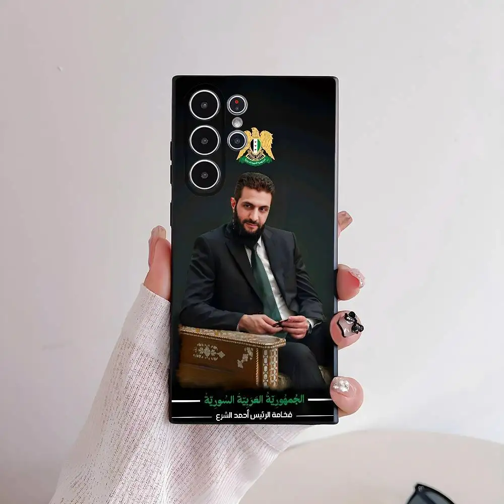 أحمد الشرفة العلم السوري جراب هاتف لسامسونج غالاكسي S25 S24 S22 S23 الترا S21 S20 زائد 5G واقية سيليكون فوندا