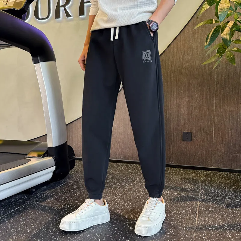 

Мужские свободные повседневные брюки Harlan маленького размера S с флисовой подкладкой, осенне-зимние модные брюки прямого кроя, удобные спортивные брюки