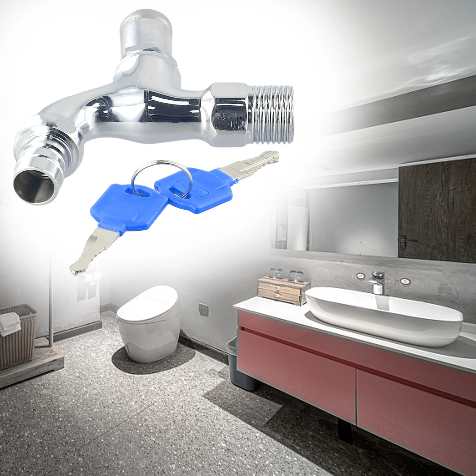 

For Home Mop Sink For Outdoor Garden Watering For Public Places Household Faucet Lockable Metal Alloy Metal Gasket