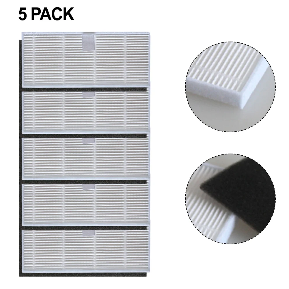 

Easily Replaceable Filter Kit for Ultenic For T10 PRO Robot Vacuum Cleaner Five Essential Dust Capturing Filters