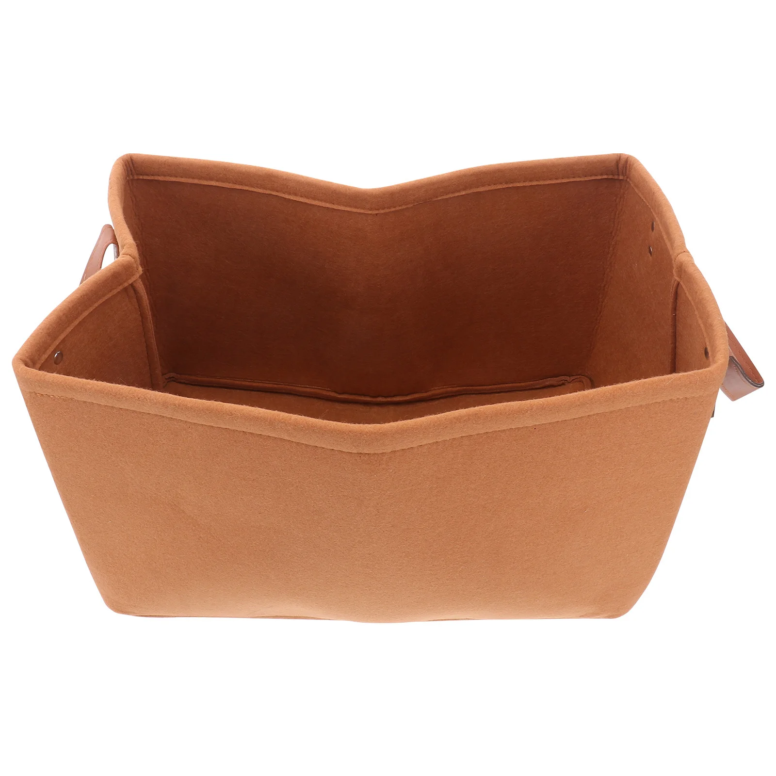 

1Pcs Portable Felt Storage Basket Nonwoven Desktop Organizer Sundry Container for Kitchen Living Portable Basket