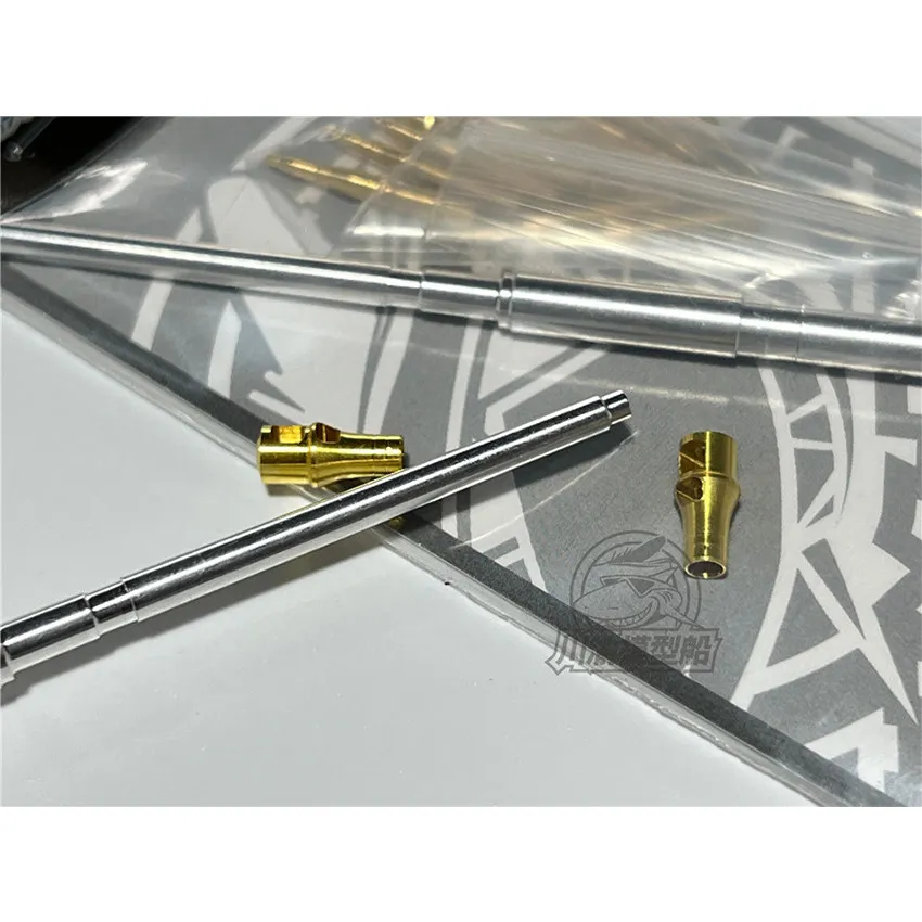 1/48 Scale Metal Barrel Muzzle Brake Shell Kit for Tamiya 32600 German Self-Propelled Heavy Anti-Tank Gun Nashorn Model #CYT091