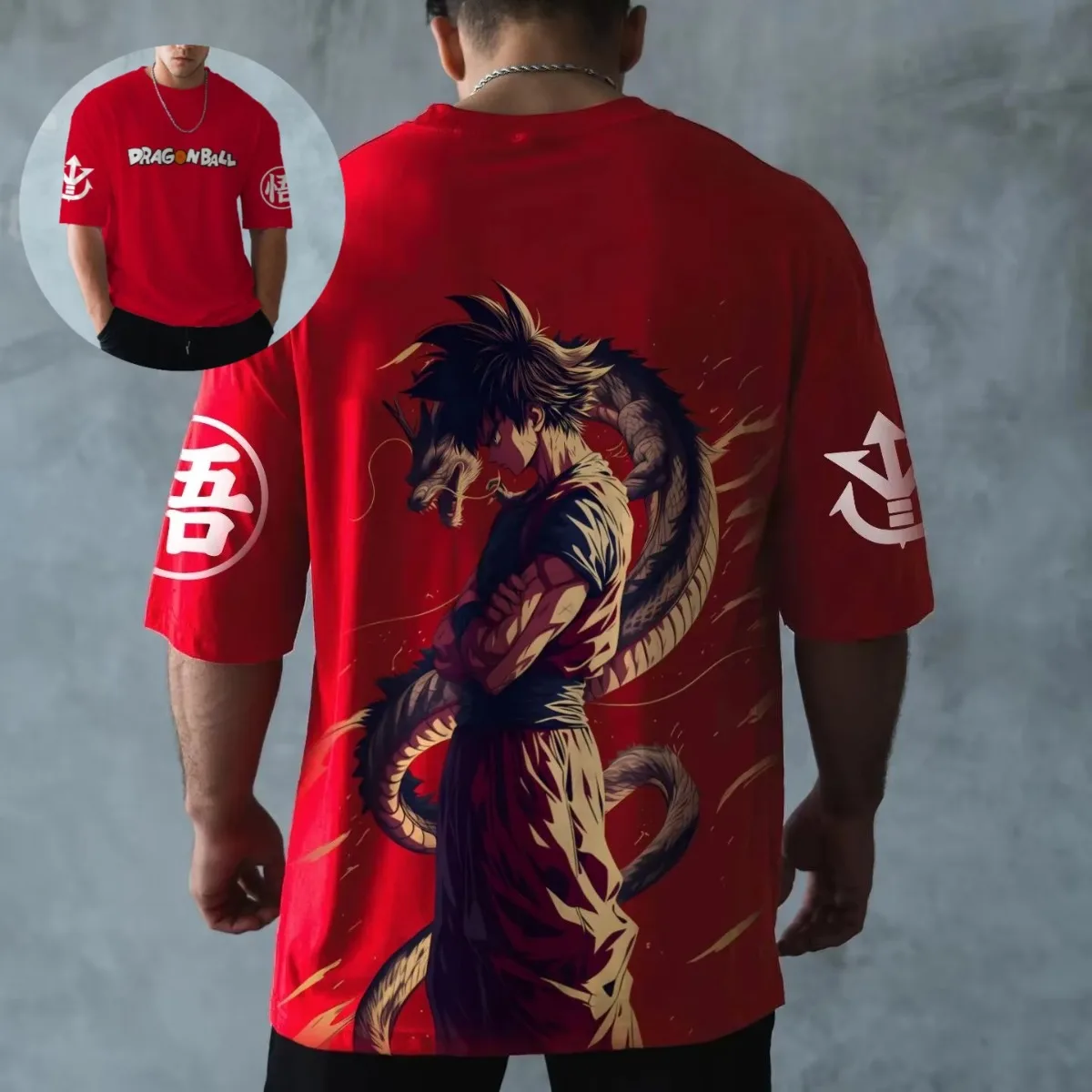 Dragon Ball 2025 DBZ Goku Official Licensed Tee  Vintage Style Anime T-Shirt Loose Fit Oversized Unisex Comfortable Cotton Top