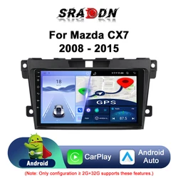 For Mazda CX-7 2008 - 2015 Car Radio Android Intelligent Automotive Multimedia Player GPS Navigation Carplay Screen Auto Stereo