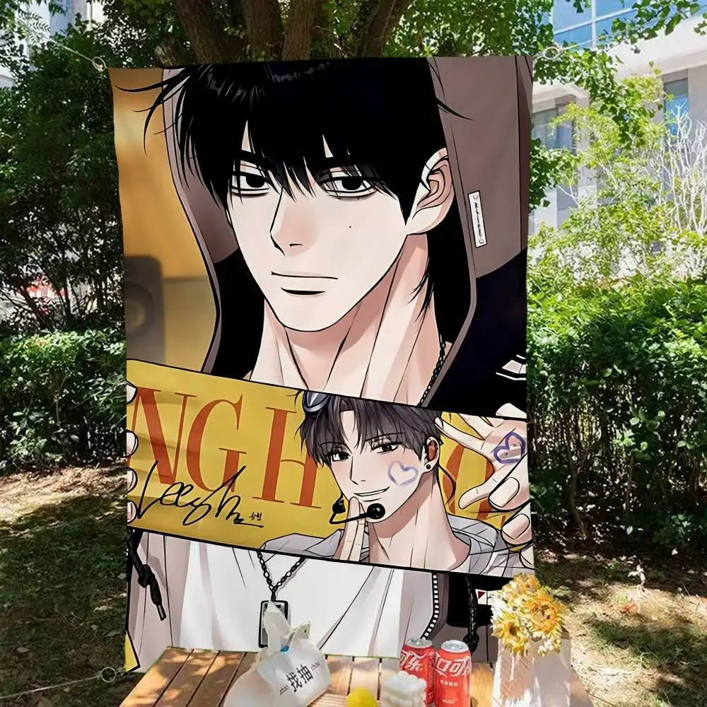 Unsleep bl Anime Retro Flags Multiple Choice Living Studio Booth Interior Decoration Banner