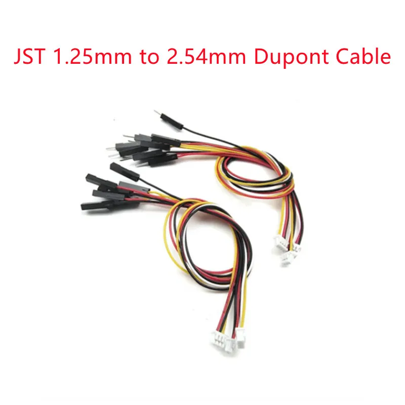 5Pcs JST 1.25mm To 2.54mm DuPont 1P Cable 10/15/20cm Male Female 2P/3P/4P/5P/6P/8P/10P Connection Wire