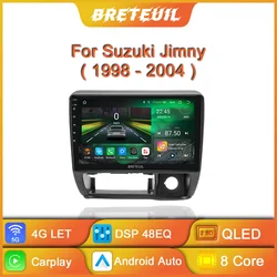 Per Suzuki Jimny 1998 1999 2000 2001 2002 2003 2004 autoradio lettore multimediale Android Carplay navigazione GPS QLED Touch Screen Auto Stereo WIFI DSP