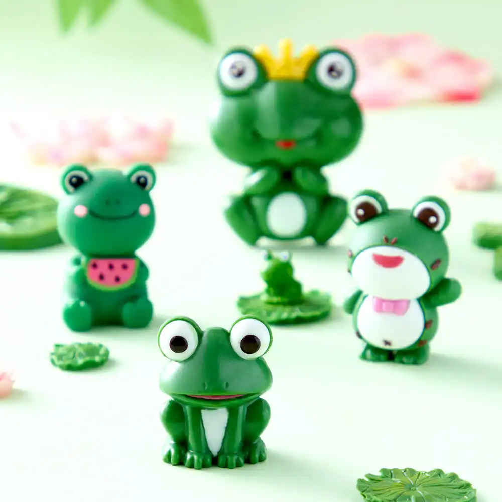 

3d Cartoon Little Frog Molds Silicone Lotus Leaf Mold Cake Decoration Accessories Creative Chocolate Plaster Silicone Mold