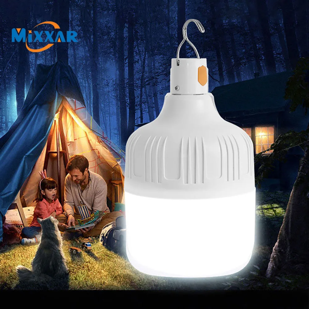 ZK20 Portable Camping Light Rechargeable Led Light Camping Lantern Emergency Bulb High Power Flashlight Camping Equipment Bulb