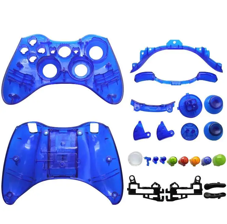 Полный комплект запасных элементов для корпуса и кнопок для Microsoft Xbox 360, беспроводной контроллер, чехол для ремонта геймпада
