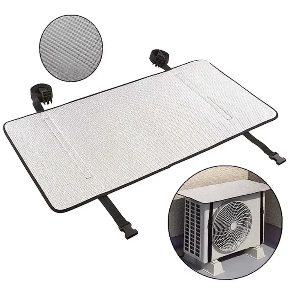 Heat-insulating Aluminium Foil Air Conditioner Cover Silver Waterproof Dust Cover Air Conditioner Protective Outdoor