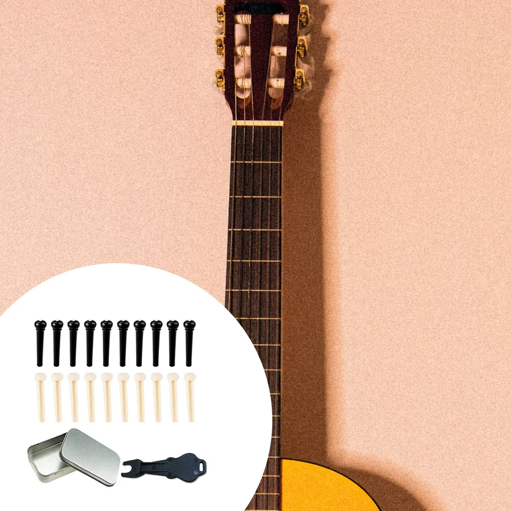 

String Pegs Bridge Pin Tuning Accessories Plastic Instrument Parts Guitar Pin Puller Easy Install Replacement Beginner