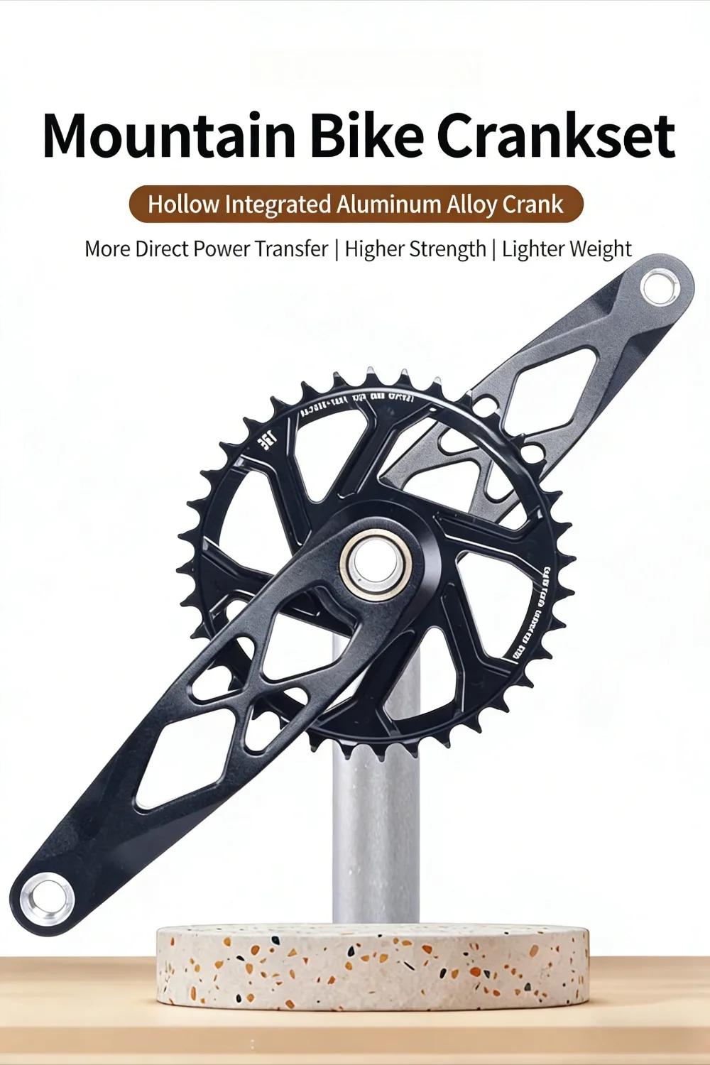 

Mountain Bike 24mm Axle Hollow Integrated Crankset - 165/170/175mm Crank Arms