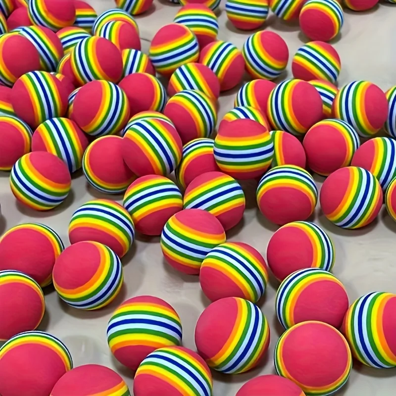 1/9 Stück Katzenspielbälle zur Selbstunterhaltung, Langeweilebekämpfung, Regenbogenfarben, Schaumstoff-Teasing-Bälle für Kätzchen, interaktive Spielzeuge, lustiges Haustiergeschenk – Detail 14