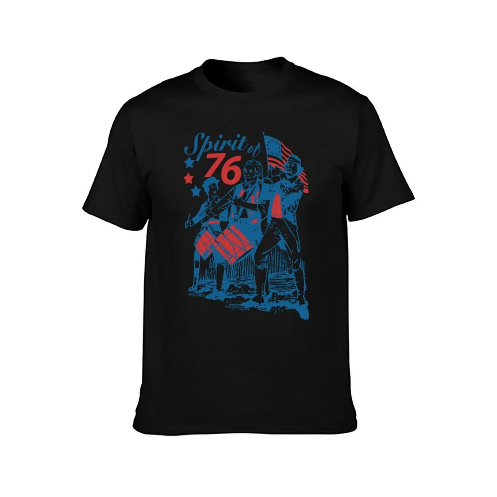 Spirit of 76 - yankee doodle T-Shirt Soft Basic Cotton Short Sleeve Tee T-Shirt